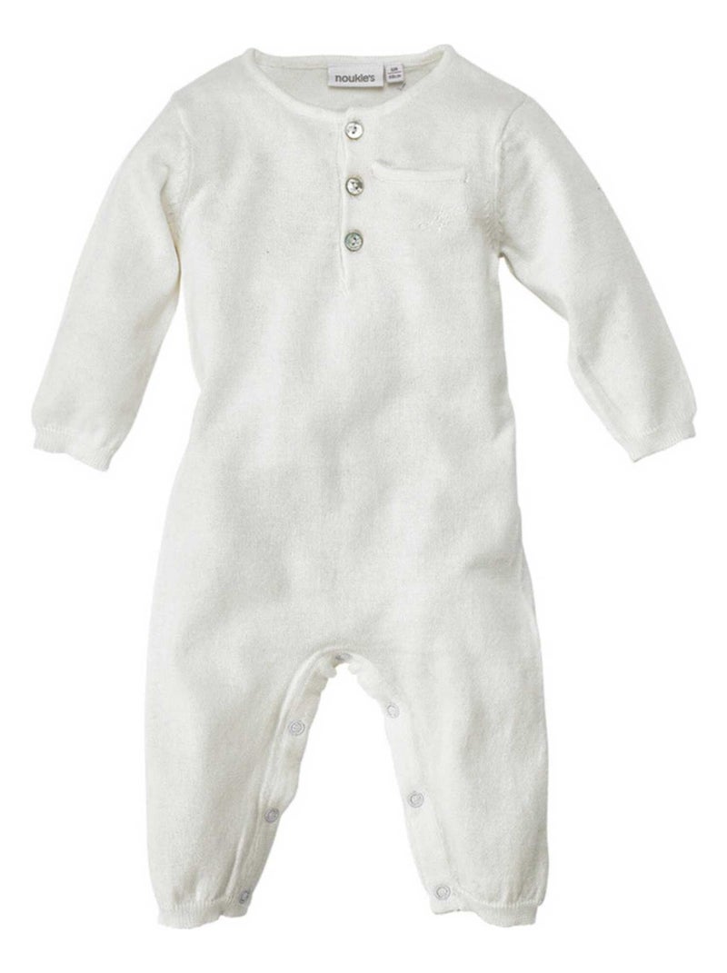 Combinaison en tricot Blanc - Kiabi