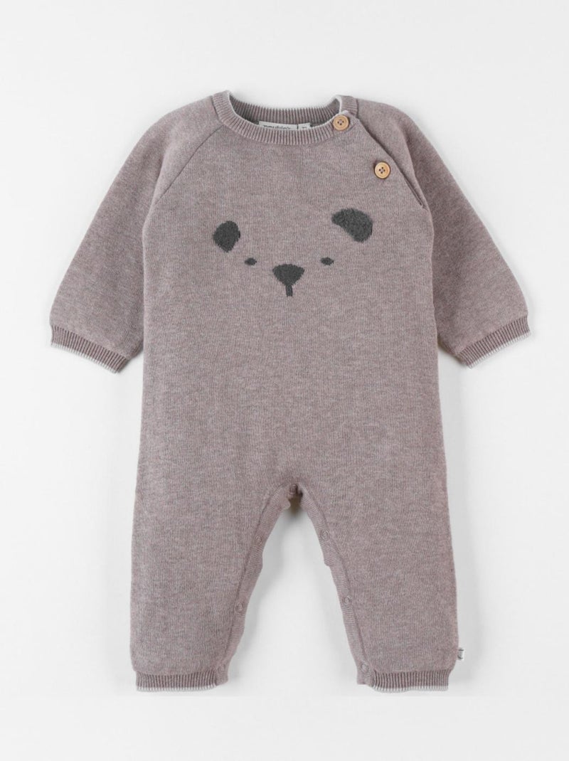 Combinaison en tricot, chiné Noukie's Marron - Kiabi