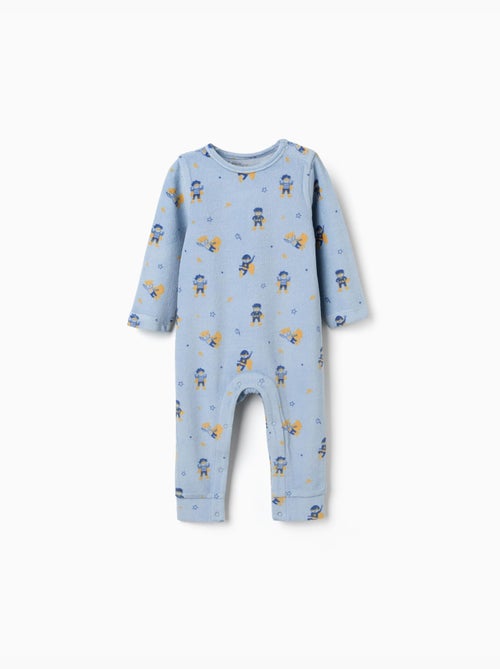 Combinaison en velours à motif super-héros - Kiabi