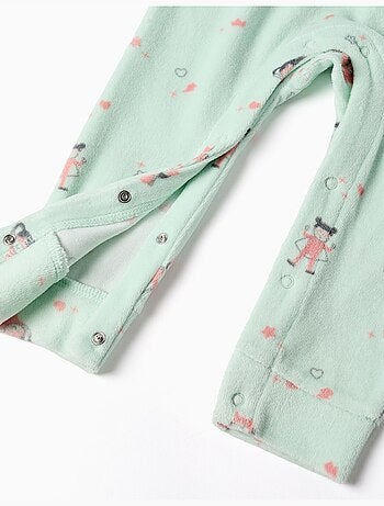 Combinaison en velours à motif super-héros