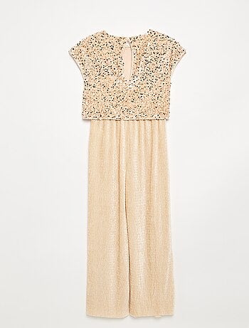 Combinaison en velours avec sequins