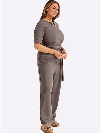 Combinaison Encolure Arrondie Avec Petit V - Taille Standard - Sheego