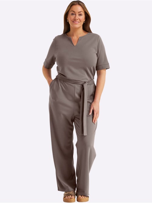 Combinaison Encolure Arrondie Avec Petit V - Taille Standard - Sheego - Kiabi