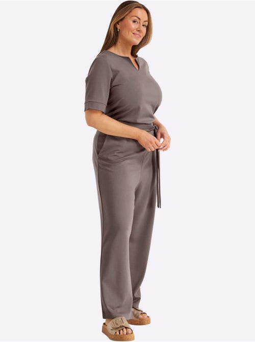 Combinaison Encolure Arrondie Avec Petit V - Taille Standard - Sheego - Kiabi