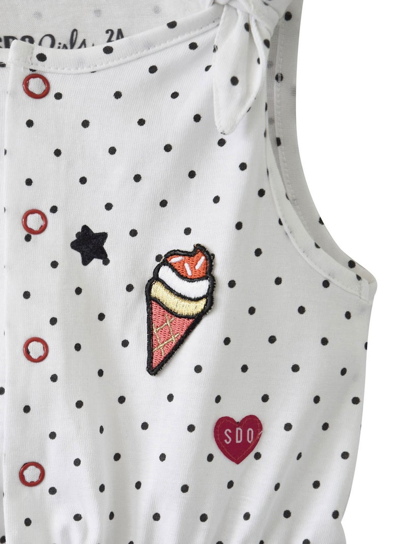 COMBINAISON ÉTÉ FILLE 2/8 ANS AIRELLE Blanc - Kiabi