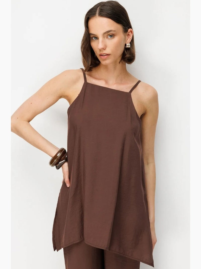 Combinaison femme à col halter mixray Marron - Kiabi