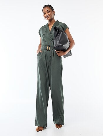 Combinaison femme unie à coupe large