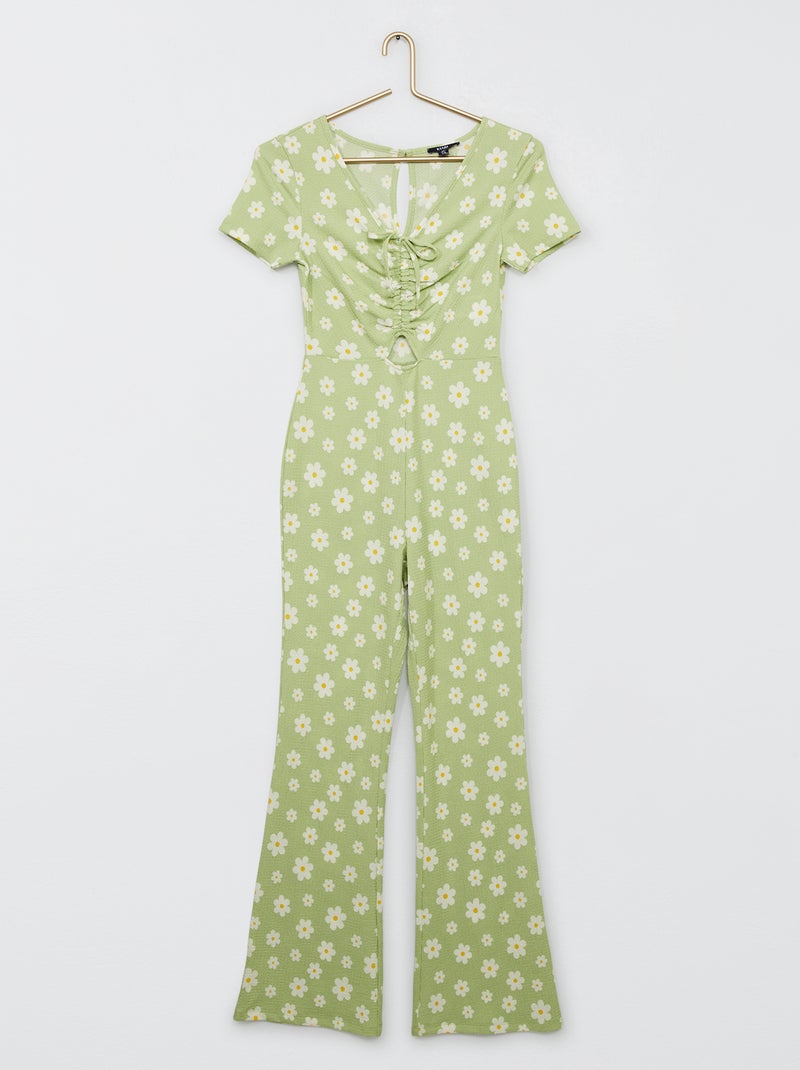 Combinaison De Jeu (playsuit) Quiz Fleurie - Taille 8 - Occasion Très Bon état