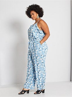 Combinaison fluide imprimée 'fleurs' - Kiabi