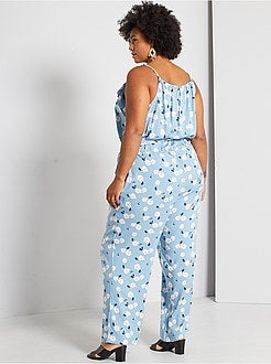 Combinaison fluide imprimée 'fleurs' - Kiabi