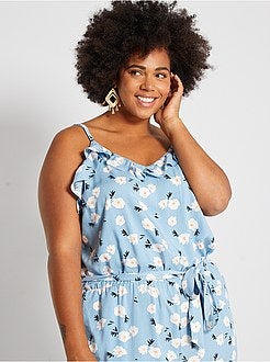 Combinaison fluide imprimée 'fleurs' - Kiabi