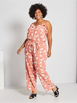 Combinaison fluide imprimée 'fleurs' - Kiabi