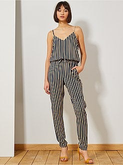 Combinaison fluide rayée - Kiabi