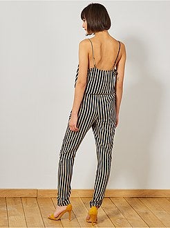 Combinaison fluide rayée - Kiabi