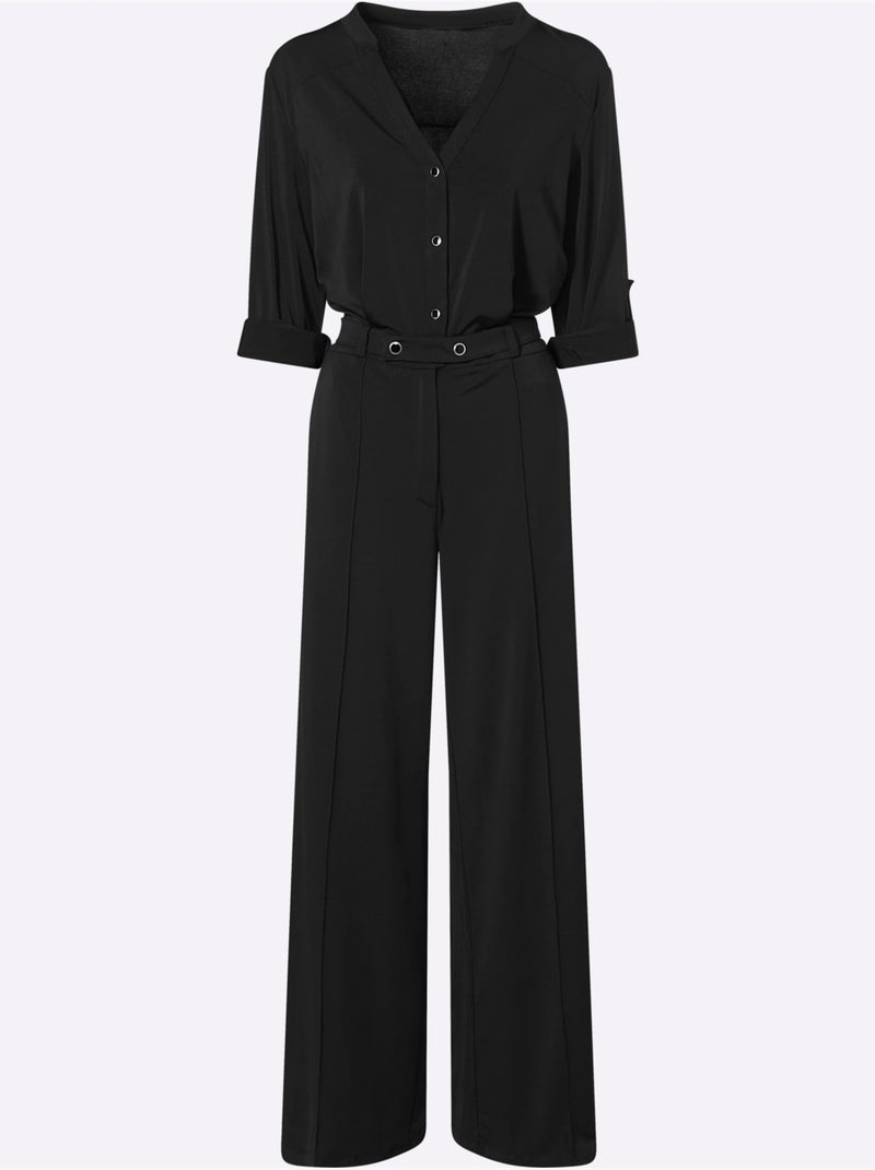Combinaison Jersey Fin - Taille Standard - Helline Noir - Kiabi