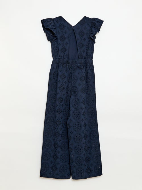 Combinaison large en broderie anglaise volantée coton - Kiabi