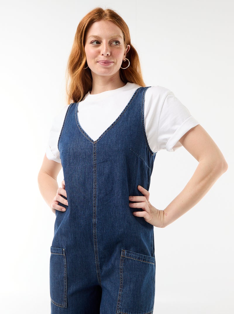 Combinaison large sans manches Bleu - Kiabi