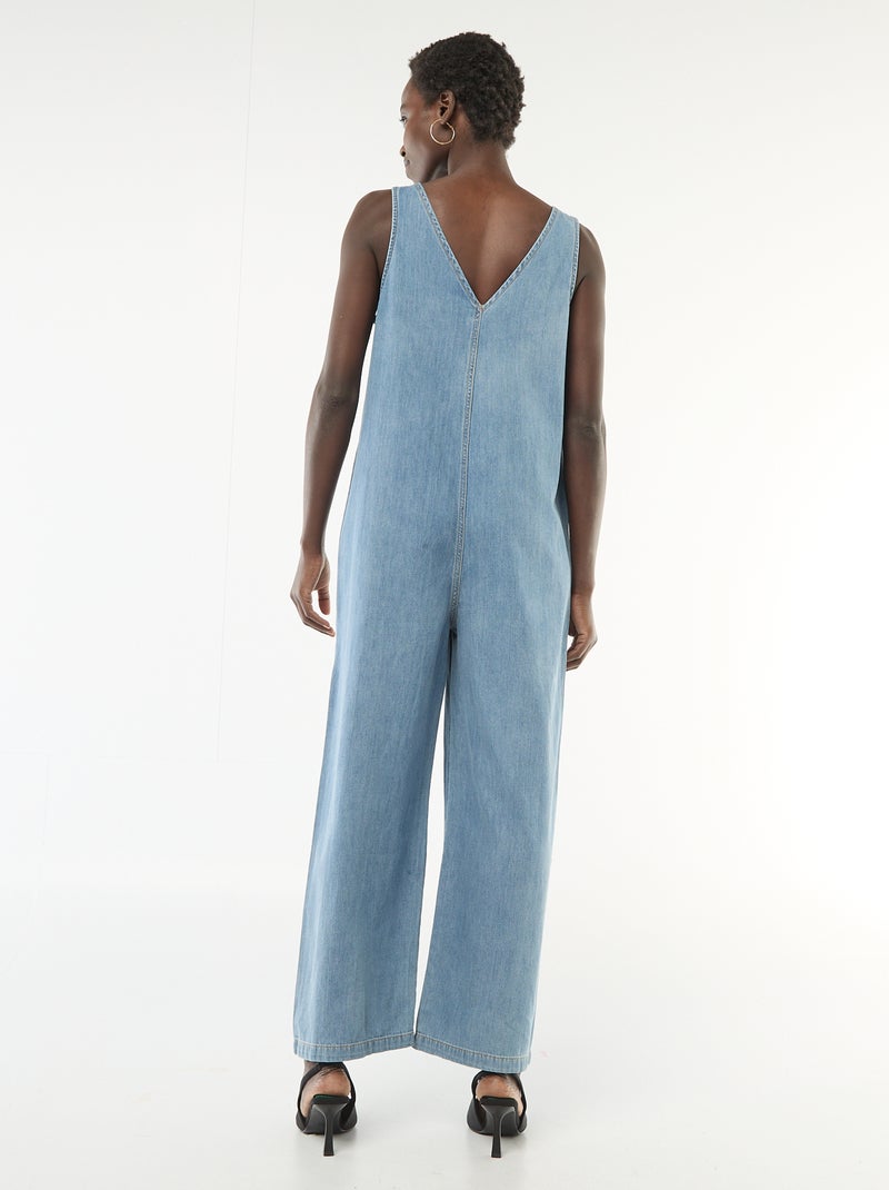 Combinaison large sans manches Bleu - Kiabi