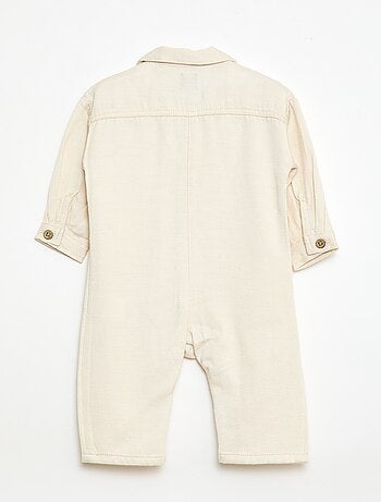 Combinaison longue avec col chemise relax fit