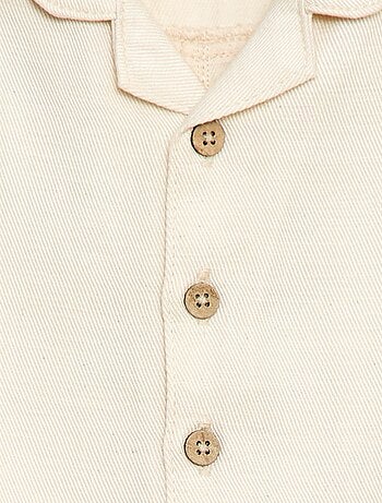 Combinaison longue avec col chemise relax fit