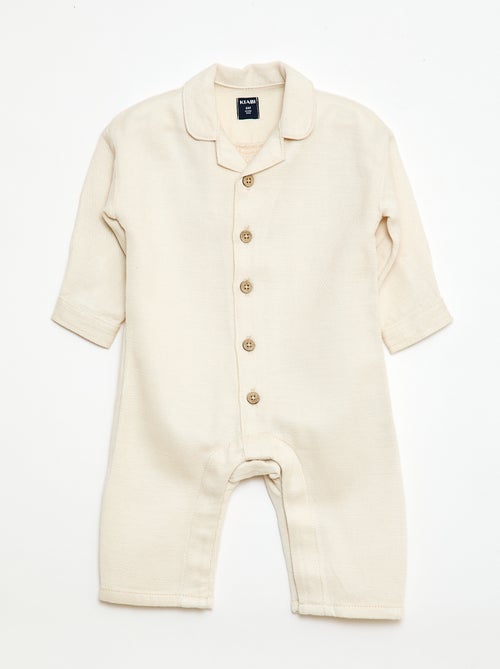 Combinaison longue avec col chemise relax fit - Kiabi