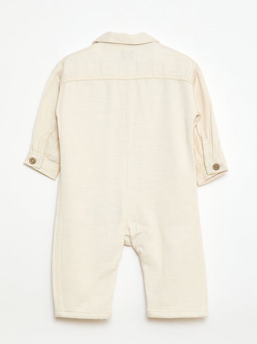 Combinaison longue avec col chemise relax fit - Kiabi