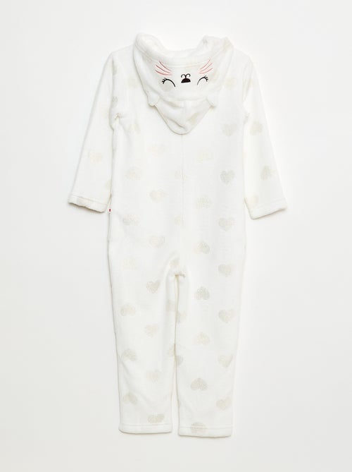 Combinaison longue de nuit en polaire - Kiabi