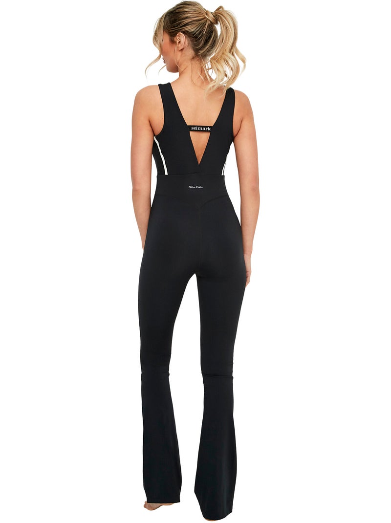 Combinaison longue de sport sans manches st8 Noir - Kiabi