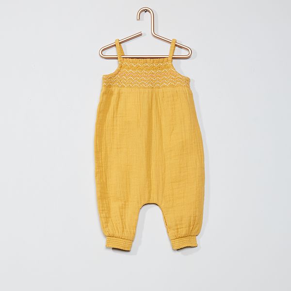 Combinaison Longue En Gaze De Coton Bebe Fille Kiabi 14 00