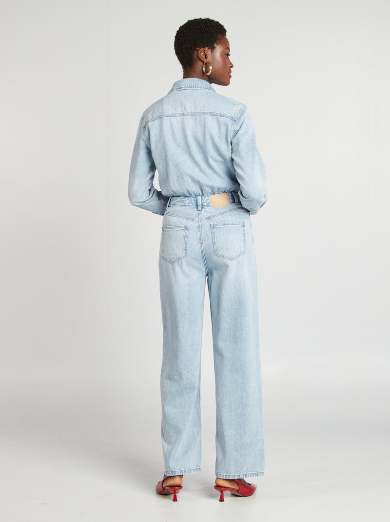 Combinaison longue en jean Triple stone - Kiabi