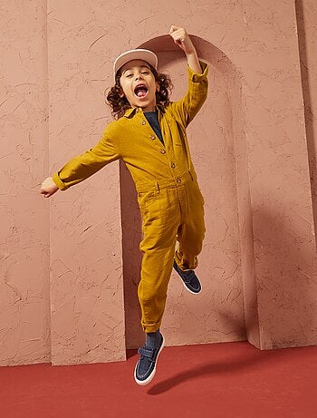 Combinaison longue en lin mélangé - Mixte