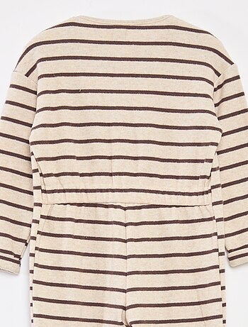 Combinaison longue en maille doudou