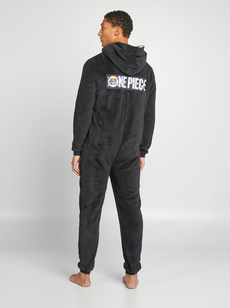 Combinaison longue en polaire 'One Piece' noir - Kiabi