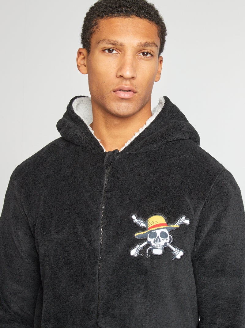Combinaison longue en polaire 'One Piece' noir - Kiabi