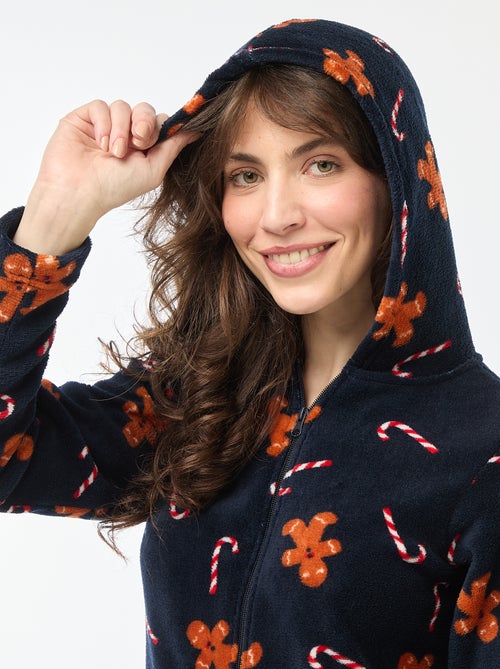 Combinaison longue en polaire Pain d'épices - Kiabi