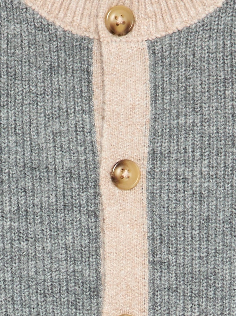 Combinaison longue en tricot Gris - Kiabi