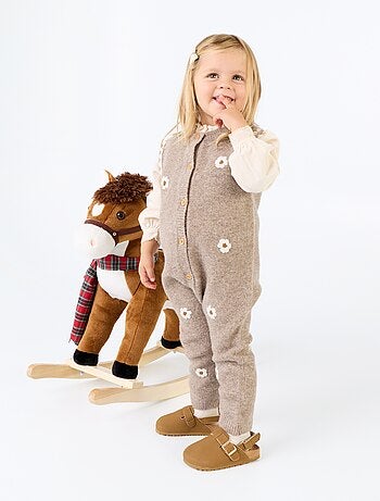 Combinaison longue sans manches en tricot