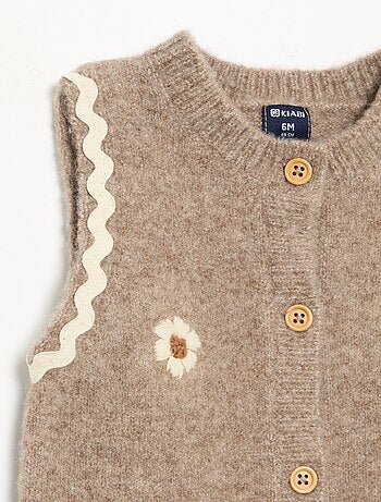 Combinaison longue sans manches en tricot