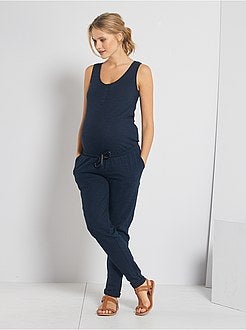 Combinaison maternité en coton flammé - Kiabi