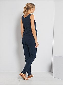 Combinaison maternité en coton flammé - Kiabi