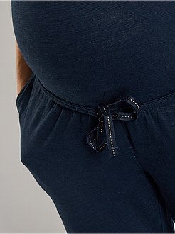 Combinaison maternité en coton flammé - Kiabi