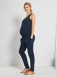 Combinaison maternité en coton flammé - Kiabi