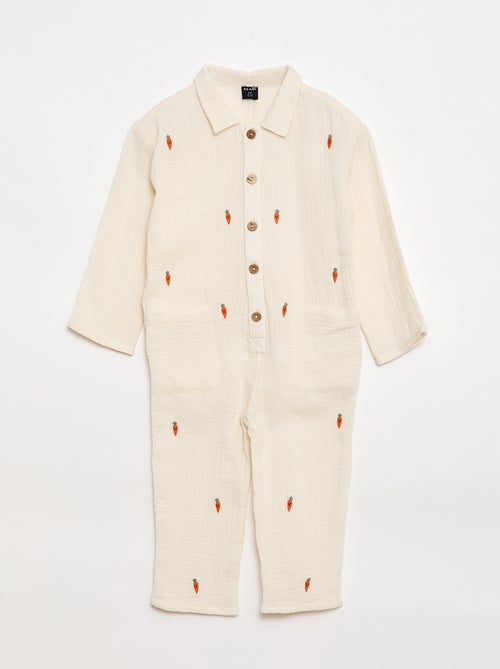 Combinaison motif all-over en coton - Kiabi