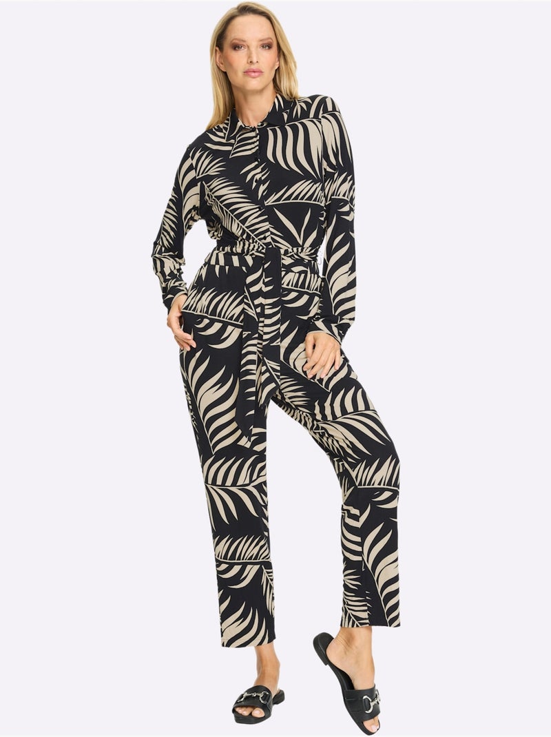 Combinaison Motif Imprimé Exclusif - Taille Standard - Helline Noir Jaune - Kiabi