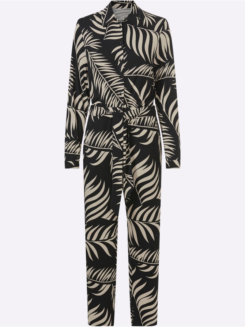 Combinaison Motif Imprimé Exclusif - Taille Standard - Helline Noir Jaune - Kiabi