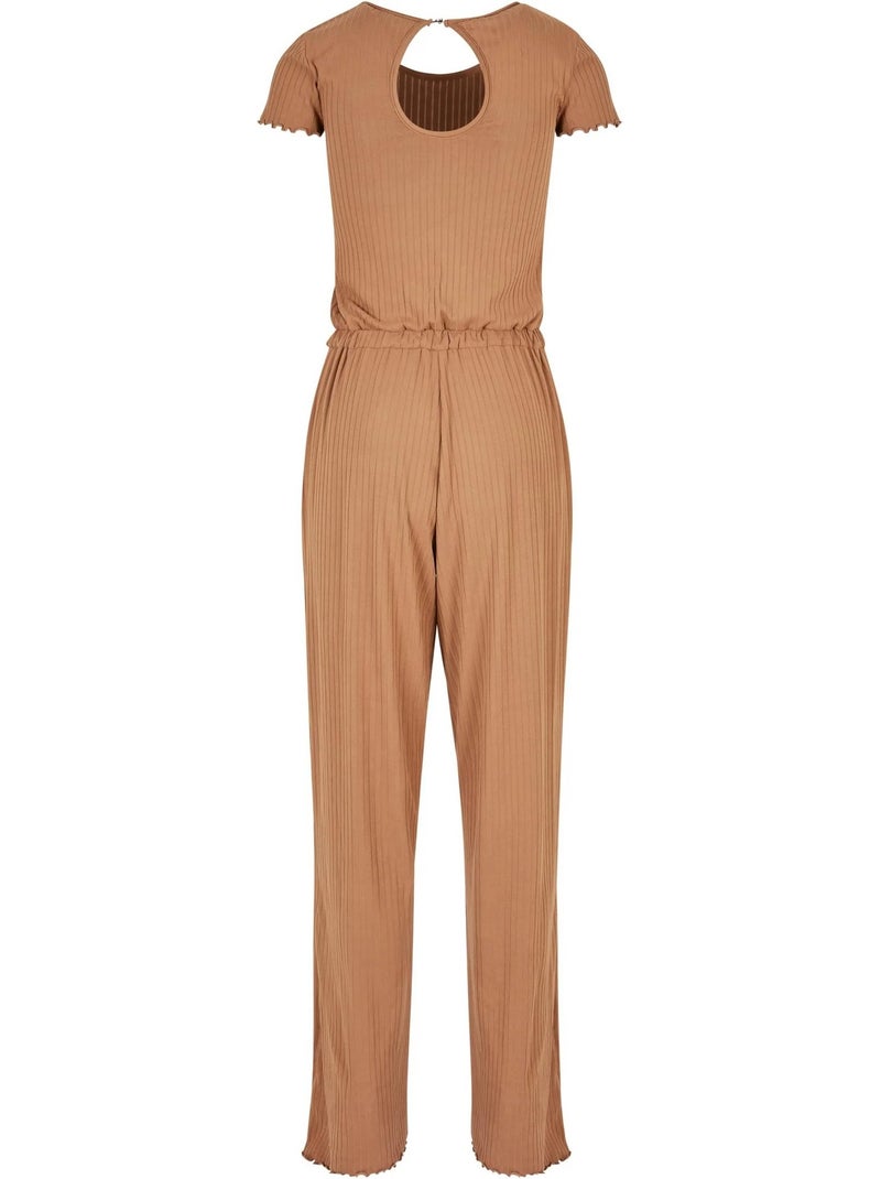 Combinaison motif/style côtelé - urban classics Beige sable - Kiabi