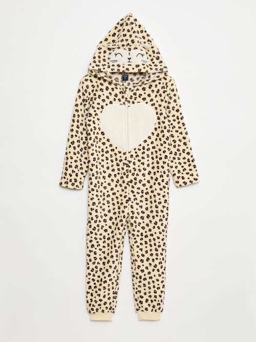 Combinaison nuit à capuche animée - Kiabi