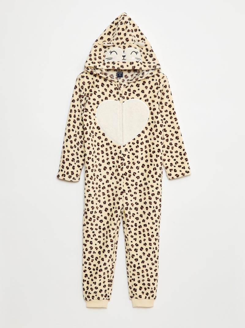 Combinaison nuit à capuche animée Blanc - Kiabi