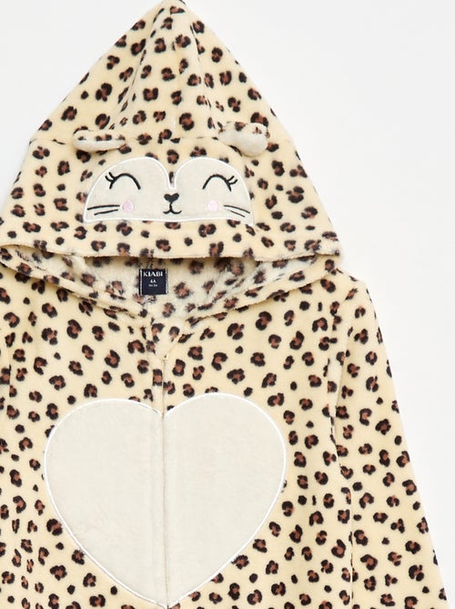 Combinaison nuit à capuche animée - Kiabi