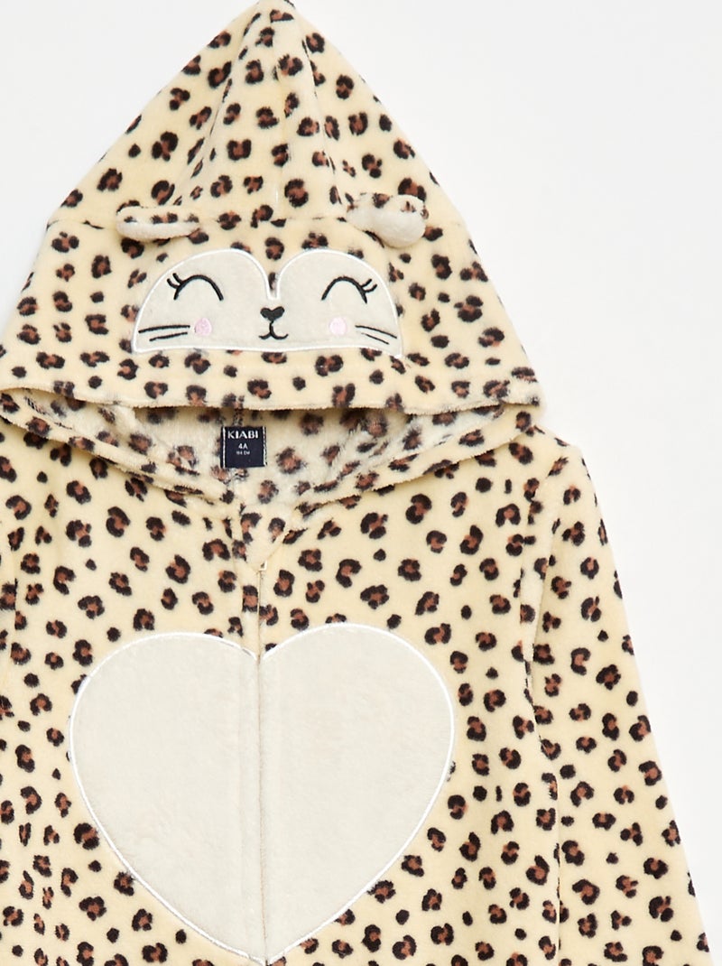 Combinaison nuit à capuche animée Blanc - Kiabi